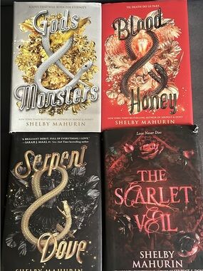 Shelby Mahurin Hardcover Book Set - Gold, Red, Black, Dark Red Covers
